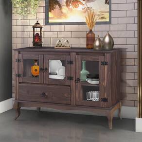 Balcão Buffet 3 Portas 1 Gaveta Imbuia D125 Shop JM