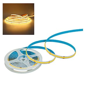 Fita LED 3000K COB 5 Metros 12v IP20 Iluminaçao Profissional Teto Rebaixado Perfil Gesso Sanca Espelho