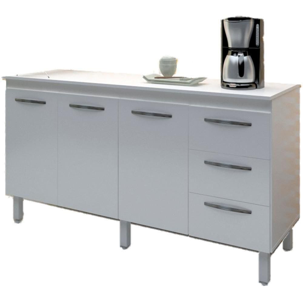 Balcao Com Tampo 150cm 9130x9310 Branco Mobbs Branco