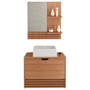 Conjunto 3 Peças Para Banheiro Bn3630x13x14 Amendoa