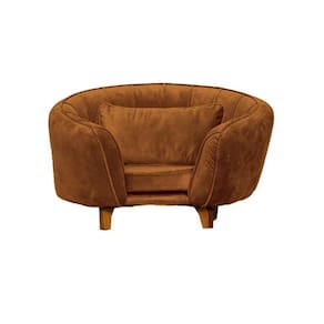 Poltrona Cama Caminha Pet Baby Laddi Veludo Terracota Dvinn Terracota