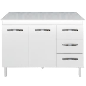 Balcao Com Tampo 120cm 9110x9300 Branco Mobbs Branco