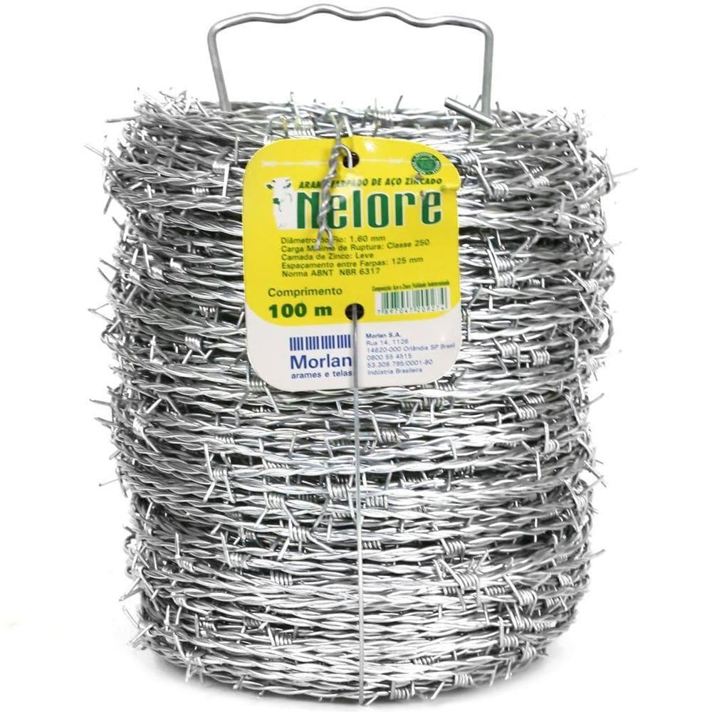Arame Farpado Nelore 1,6mm x 100m 0927 MORLAN