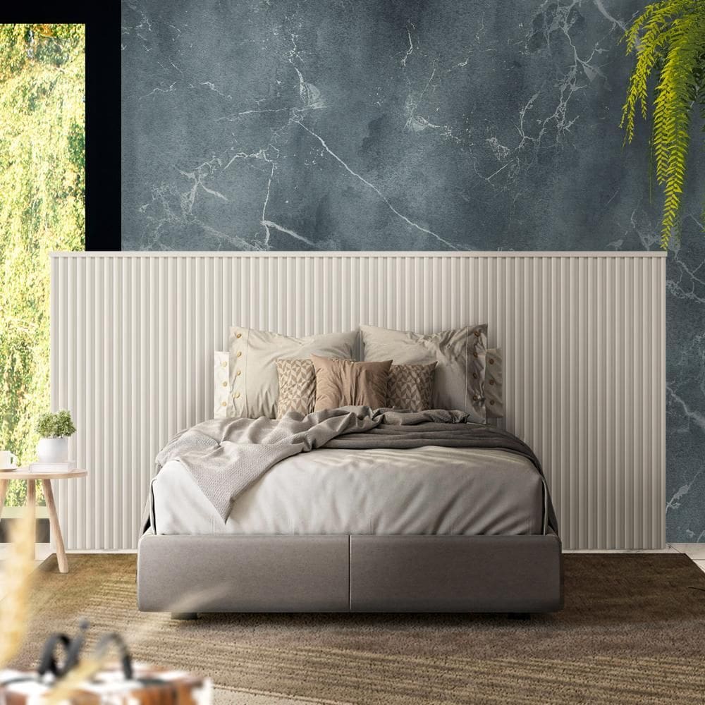 Cabeceira De Cama Casal Ou Queen 240cm Off White Macieira Shop JM