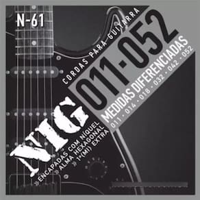 Encordoamento Cordas Nig N61 011-052 Níquel Para Guitarra
