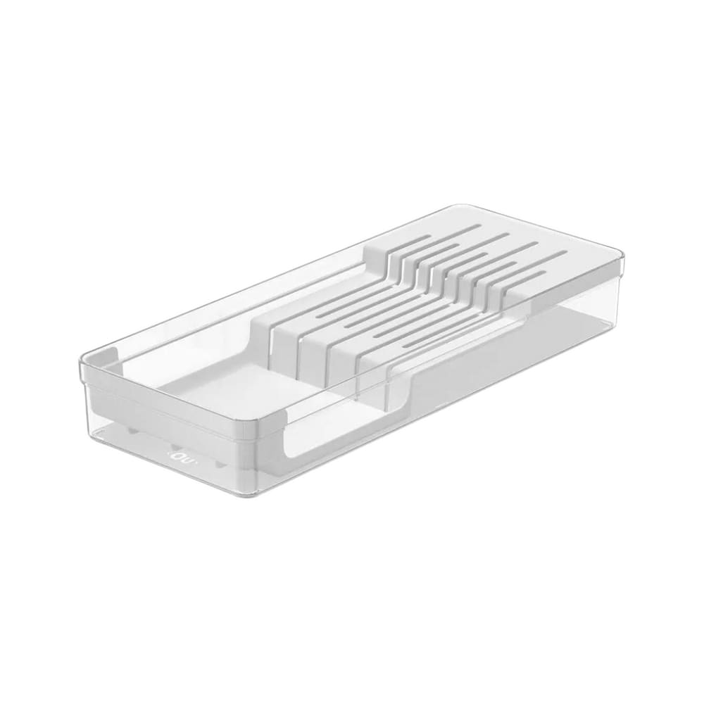 Organizador De Facas Para Gaveta Clear 37,5x15cm Ou