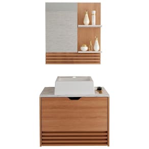 Conjunto 3 Peças Banheiro Amendoa Bn3630x13x14