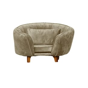 Poltrona Cama Caminha Pet Baby Laddi Veludo Capuccino Dvinn Capuccino