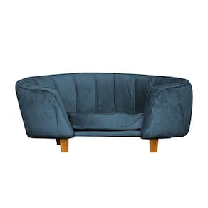 Poltrona Cama Caminha Pet Laddi Veludo Azul Marinho Dvinn Azul Marinho