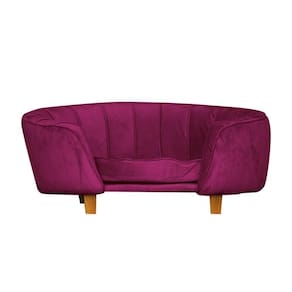 Poltrona Cama Caminha Pet Laddi Veludo Marsala Dvinn Marsala