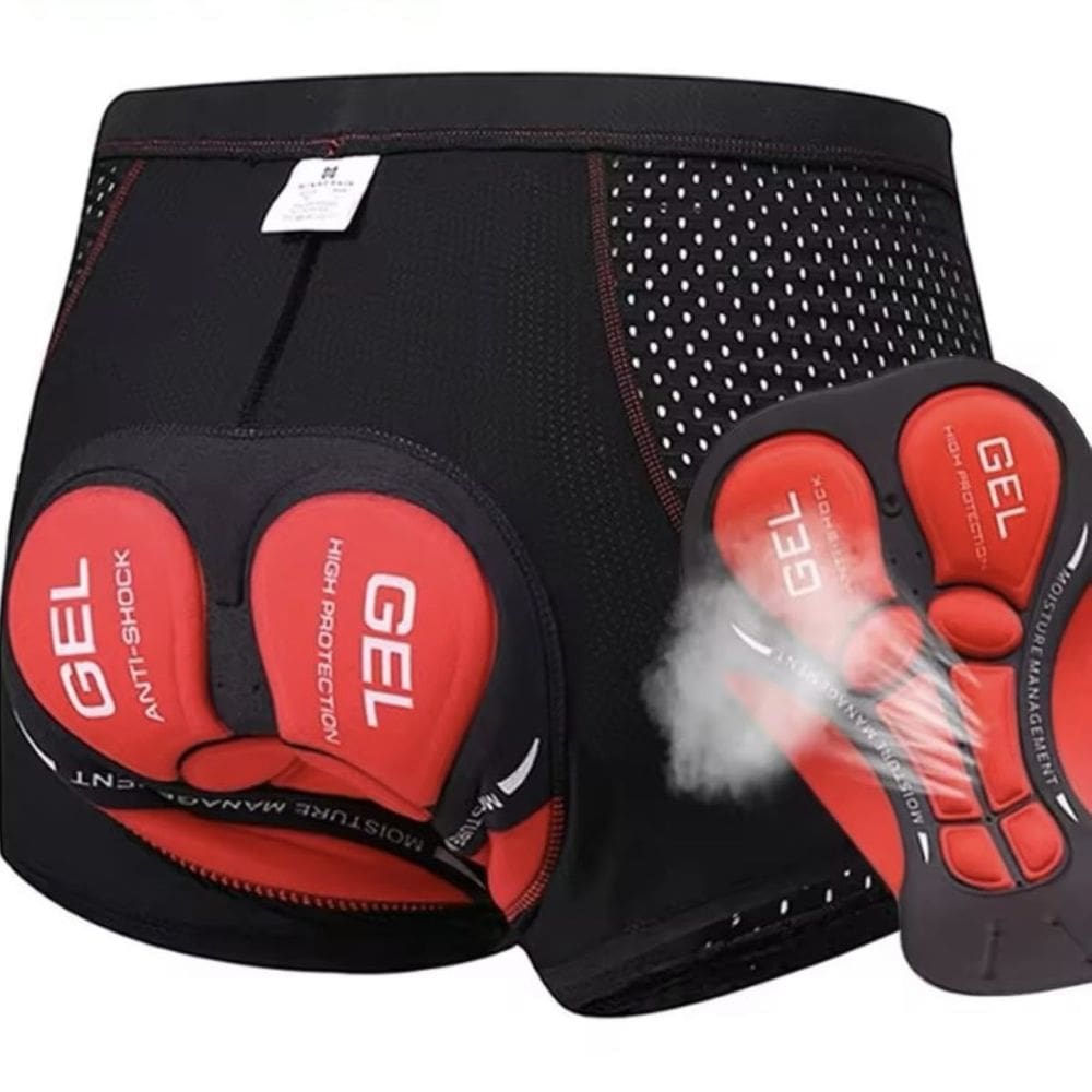 Shorts de Ciclismo com Gel 5D Confort Respirável Bike Bicicleta