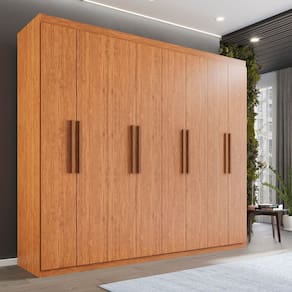Guarda-roupa Casal 8 Portas 4 Gavetas Montreal Cinamomo