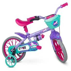 Bicicleta Bike Infantil Aro 12 Cecizinha Caloi Com Rodinhas