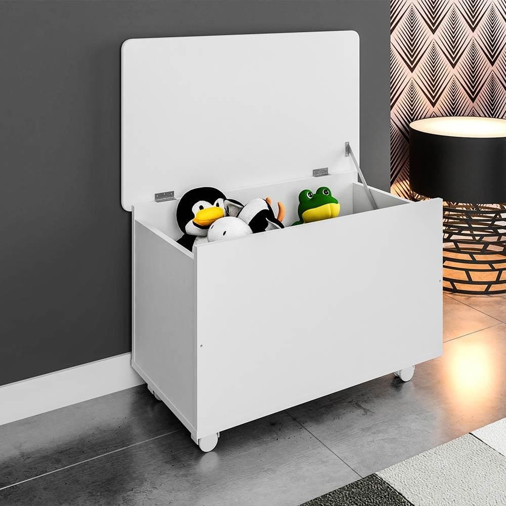 Baú Organizador Infantil Branco Fofinho Art In Móveis - Branco