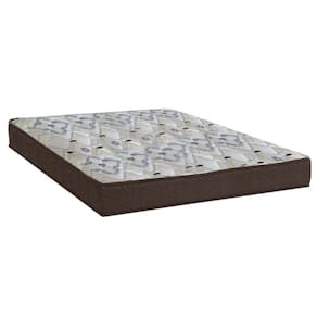 Cama Box Viúva: Colchão Espuma D45 Ortobom / Anatômico Fort Tech ISO 150 + Base CRC Suede Brown(128x188x18)