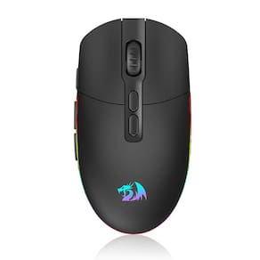 Mouse Gamer Redragon Invader Pro, Wireless, 10000 DPI, 9 Botões Programáveis