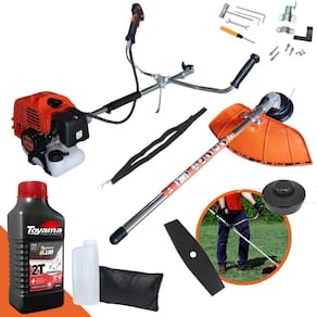 Máquina de Cortar Grama á Gasolina GRHB-430 Terra 43cc 1,7Hp Roçadeira Bipartida + ÓLEO TOYAMA 2T