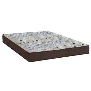 Cama Box Queen: Colchão Espuma D45 Ortobom / Anatômico Fort Tech ISO 150 + Base CRC Suede Brown(158x198x18)