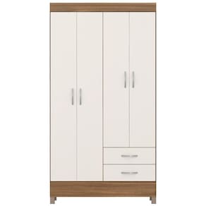 Guarda Roupa Solteiro 04 Portas 42860 Amendola Off White