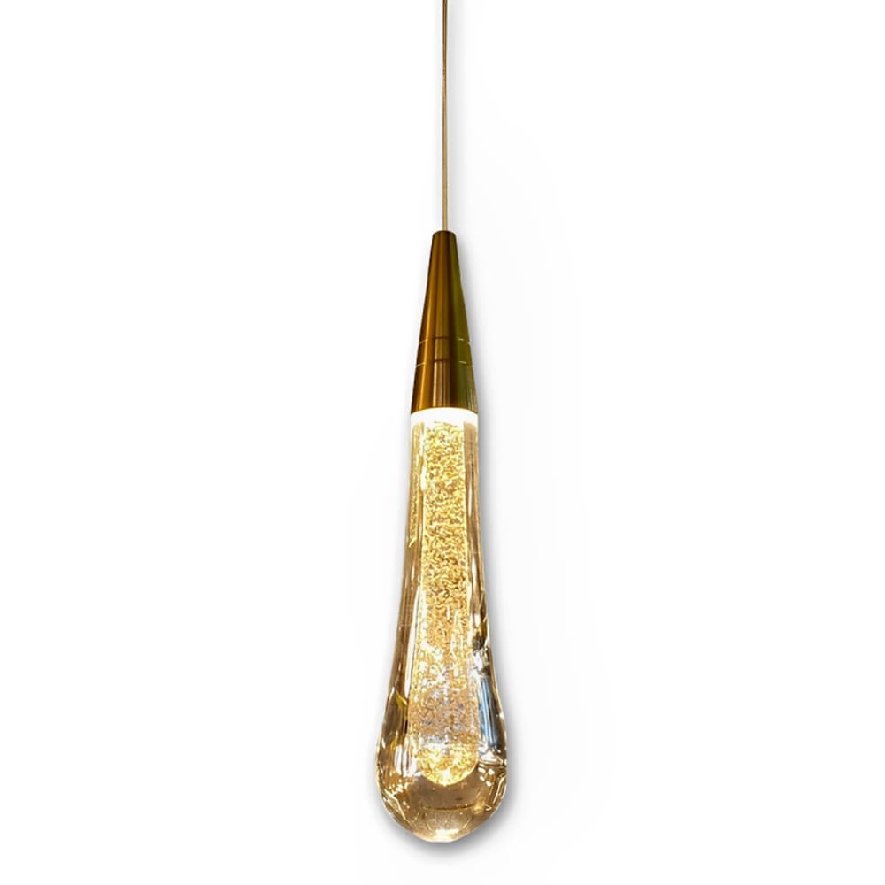 Pendente Mini Gota Dourado Lavabo Mesa Sala Cabeceira Quarto