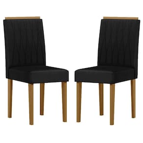 Cadeira para Mesa de Jantar Ana Kit 2 peças Ype Veludo Preto – New Ceval