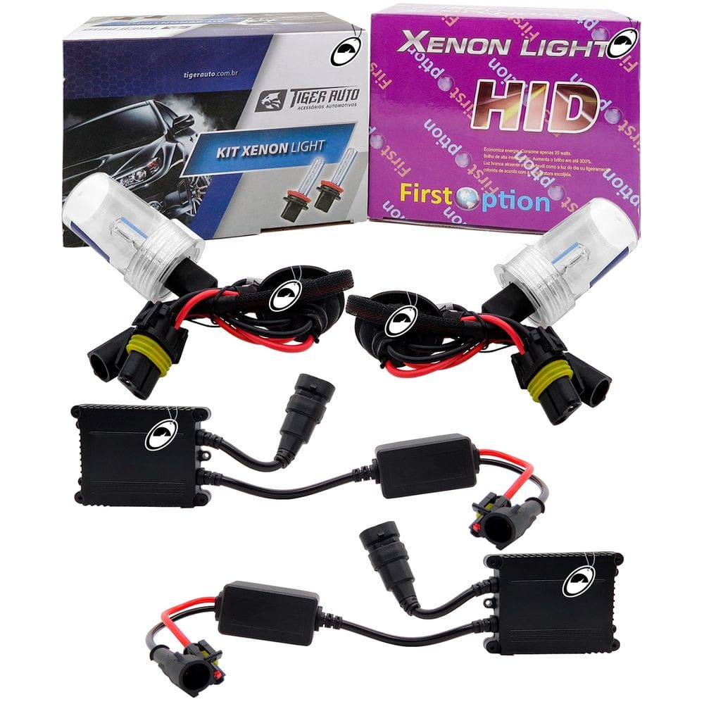 Kit Xenon H11 8000K Com Reator Digital HID