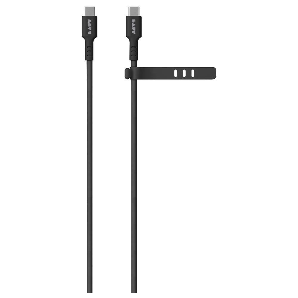 Cabo Links Reforçado para USB-C em Silicone Preto - Laut - LTLKCC
