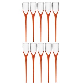 Kit 10 Taças Beach 210ml Laranja Boccatti Espumante na Areia