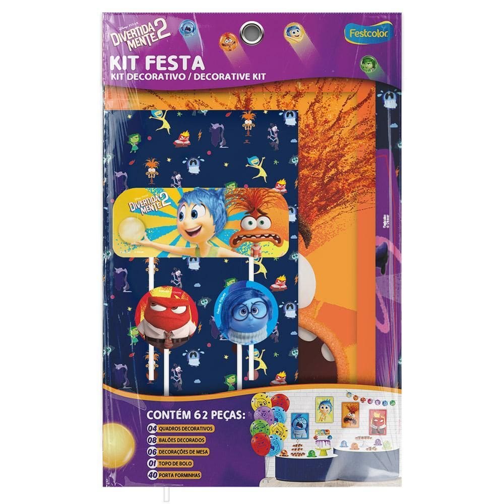 Kit Festa Divertidamente 2 Festcolor