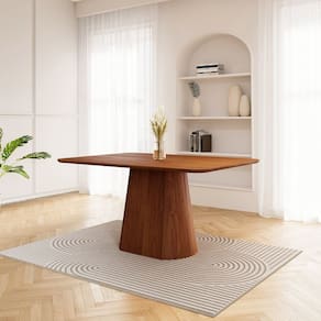 Mesa de Jantar Retangular 140cm Baobá Cabecasa Madeiramadeira Cinamomo Canela