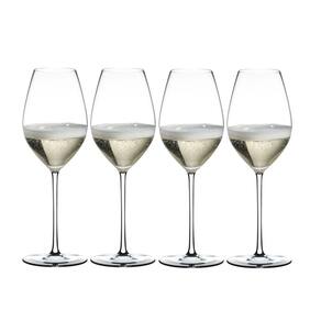 Kit 4 Taças de Champagne Fatto a Mano Haste Colorida Riedel