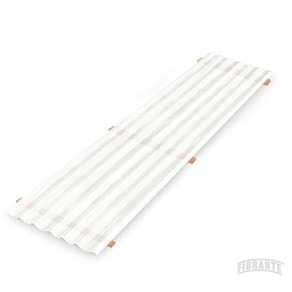 Telha Polipropileno 1,83 Cm X 0,50 Cm Branco/ Leitoso