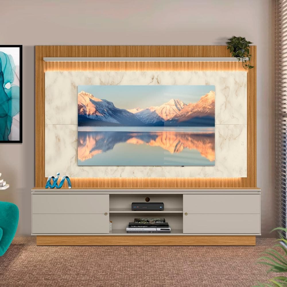 Home Para Sala 75 Polegadas Nature Off White Petra Flex Shop Jm - Off White