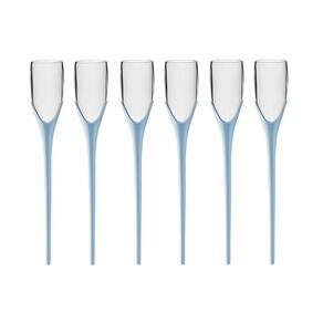 Kit 6 Taças Beach 210ml Azul Bebê Boccatti Espumante Praia