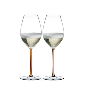 Kit 2 Taças de Champagne Fatto a Mano Haste Colorida Riedel