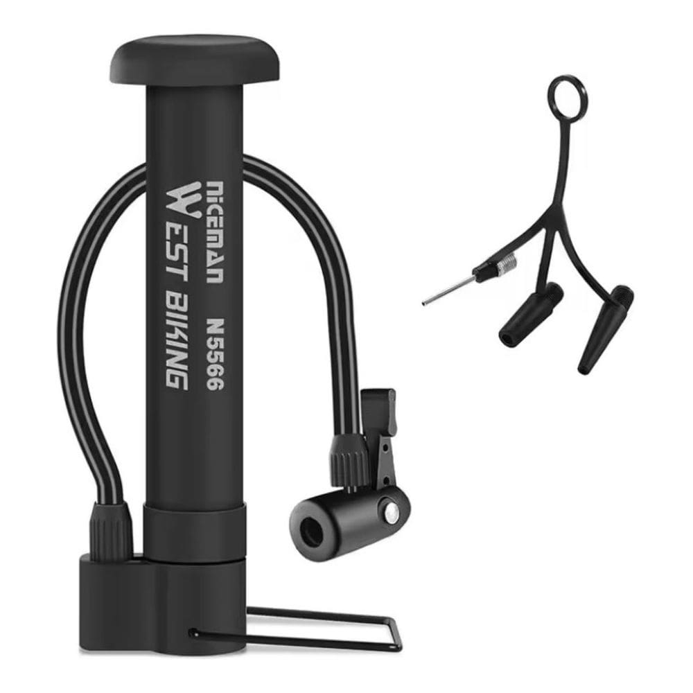 Bomba de Ar de Pé West Biking N5566 80 PSI Bike Bicicleta Bola