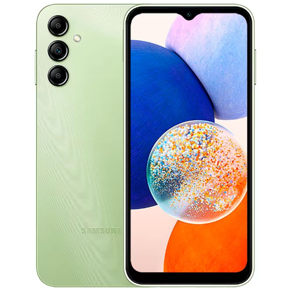 REEMBALADO: Samsung Galaxy A14 5G Verde Lima 128GB 4GB RAM Tela Infinita de 6.6 90Hz