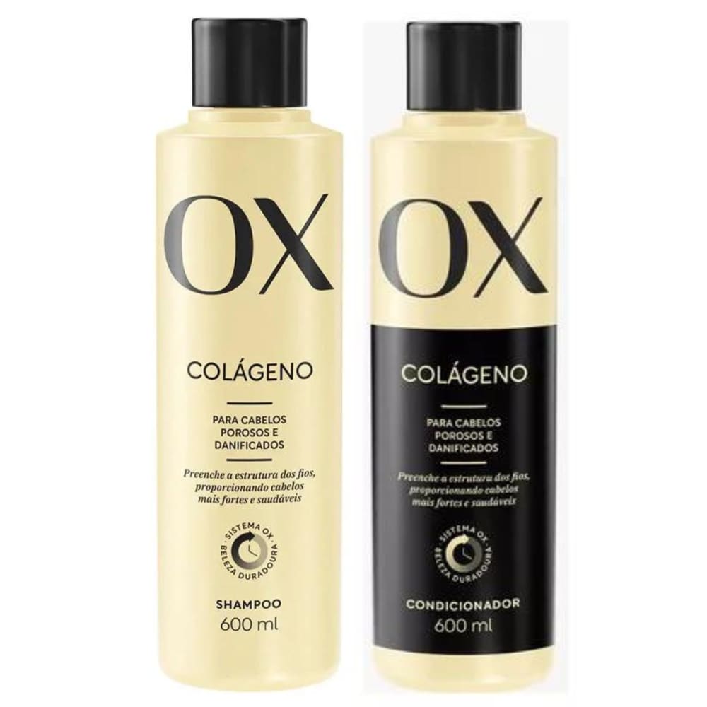 Shampoo e Condicionador Ox Colágeno 600ml (cada)