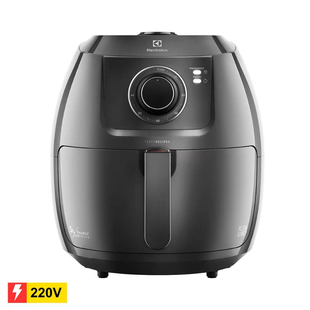 REEMBALADO: Fritadeira Elétrica Sem Óleo Air Fryer Electrolux Por Rita Lobo EAF50 5L – Grafite 2