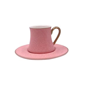 Conjunto De Xícaras Para Café Com Pires Em Porcelana Galet Com 12 Peças 80ml L`Hermitage Verde