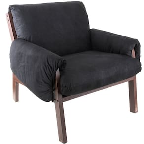 Poltrona para Sala de Estar Soft Aço Corten/Preto