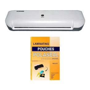 Kit Plastificadora Laminadora 110v e Polaseal A4 0,03 100und