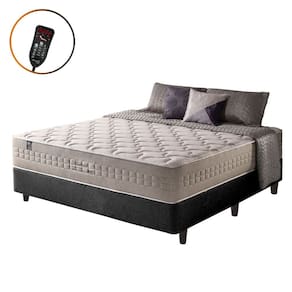 Cama Box Casal Preto + Colchão Molas Ensacadas Magnético Massageador e Bio Quântico Phoenix 138cm