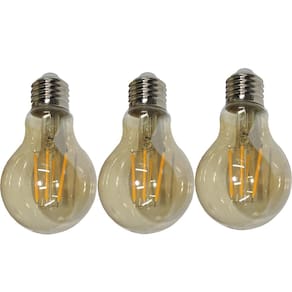 Lampada Led Multifilamento Retro Kit 3 Uni Decorativo Iluminaçao 30W Sala Quarto Casa Garagem Cozinha Varanda Luz Vintage