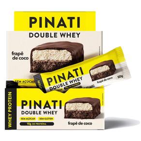 Pinati Double Whey Frapê De Coco 50G Display 12Un