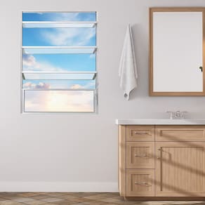 Janela de Alumínio Basculante 80x60cm Fortline Branco