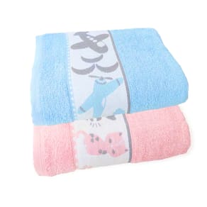 Kit 2 Toalhas de Banho Infantil Macia Menina Menino Dianneli Puppy Kids 100% Algodão