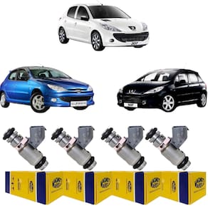 4 Bicos Injetores Pegeout 206 207 307 8V 1.4 IWP210 Marelli
