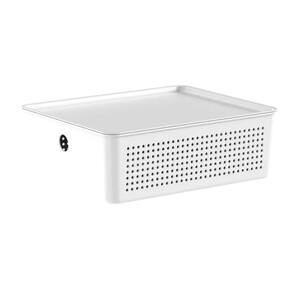 Cesto Organizador com Tampa Flow Branco 5,4L - Ou