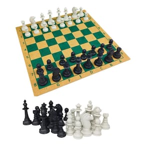 Tabuleiro De Xadrez Madeira 25x25 Padrão Escolar